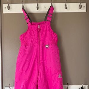 Zero Xposure Hot Pink Snow Bib Overalls. 6/6X.  Like new
